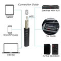 Receiver gram wind, suitable for adapter, with microphone bluetooth audio music mm jack car 3.5 wireless bluetooth receiver headset speaker connection. 