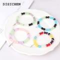 DISICHEN Portable 2Pcs/Set Gothic Spider Animal Beaded Bracelet Creative Heart Magnetic Matching Couple Bracelets For Women Men Y2K Jewelry. 