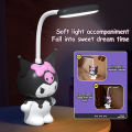 Kawaii Kuromi Eye Protection Table Lamp Anime Sanrio Girly Heart Cute Bedroom Bedside Night Light Cartoon Lamp. 