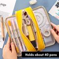 Pencil Case Large Capacity Pencil Pouch Box Stationery Zipper Pocket. 