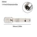 Sleeve Extender Bar Sier Sliding Small Square Rod Wrench 1/4 Inch 1Pc Chromed Steel Ratchet Socket. 