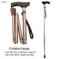 Wenefang 1pcs Folding Wooden Handle Cane Portable Anti-shock Elder Guide 2025 New Walking Stick for Blind People Guide Walking Stick Bronze. 