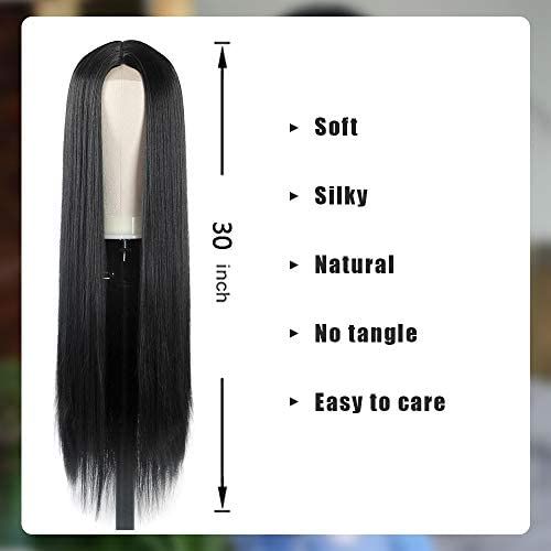 HMD%20Long%20Black%20Wigs%20for%20Women%20Middle%20Part%20Long%20Straight%20Wig%20Synthetic%20Natural%20Full%20Wig%20Heat%20Resistant%20Fiber%20Wig%20for%20Daily%20Party(Black,%2030%20Inch)%20-%20Image%206