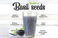 Basil Seed Bottle Pack ( Sabja Seed ) 400gm. 