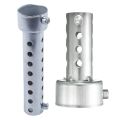 NAMUNY 2 Pcs Silver Motorcycle Exhaust Can Muffler Insert Baffle DB , 42Mm x 80Mm & 35Mm x 140Mm. 