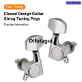 Difutagui 6pcs Sealed Guitar String Pegs Locking Tuners 3L3R Tuning Pegs SPortable New style tring Tuner Acoustic Guitar Tuner Machine Head Knob 3Left 3Right. 