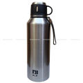 2 Liters Large Stainless Steel Vacuum Flask Thermos Water Bottle - Keeps Hot & Cold 18 Hours - With Steel Tea Infuser, Cup Lid & Carrying Pouch - Premium Travel Insulated Jug. 