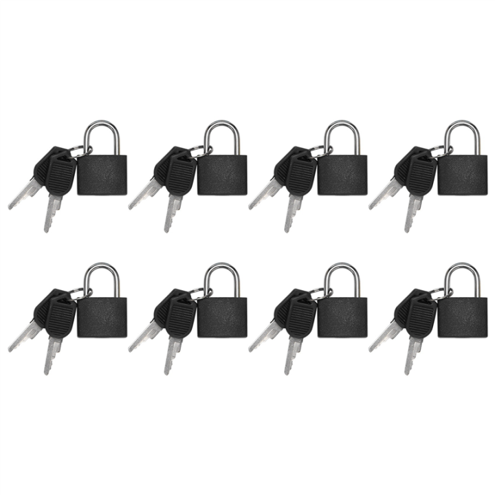 NAMUNY 8 Pack Locks Small Padlock with Key Luggage Gym Locker Lock Mini Colorful Padlock for Outdoor School Home B