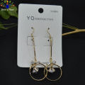 Jewels of Nepal S925 Korean Bow Designed Long Drop Earrings For Women. 