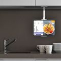 Wall-Mounted, Foldable Tablet Arm for Kitchen Use, Adjustable for 4.7-12.9 Inch Mobile Phones and Tablets, White. 
