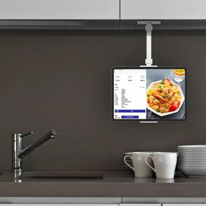 Wall-Mounted,%20Foldable%20Tablet%20Arm%20for%20Kitchen%20Use,%20Adjustable%20for%204.7-12.9%20Inch%20Mobile%20Phones%20and%20Tablets,%20White%20-%20Image%208
