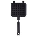 Waffle Maker Non-stick Checkered Waffle Mould Bakeware Tray With Handle for Stovetop. 