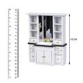 1/12 Doll House Miniature Cupboard Wash Basin Sink Cabinet Furniture Mini Decor Pretend Play Simulation Furniture Toys. 