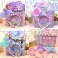 New Childrens Rabbit Ear Headband Furong Leather Three-dimensional Bubble Girl Princess Dress Up Cartoon Sticker Gift. 