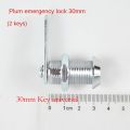 New Safe Deposit Box Locks with 2 Keys File Metal Cabinet Power Distribution Box Mechanical Tongue Lock Desk Table File Drawer Emergency Lock. 