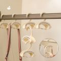 New Cute Swan Shaped Handbag Hangers Saving Space Multifunction Bag Hanger Hook Cream Color Stackable Clothes Rack For Hat Silk Scarf. 