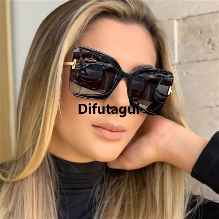 Difutagui%20High%20Quality%20%5B%20New%20%5D%20Butterfly%20Shape%20T%20Word%20Sunglasses%20Large%20Bargain%20price%20Frame%20Sun-Proof%20Sunglasses%20Female%20Street%20Shot%20Glasses%20-%20Image%202