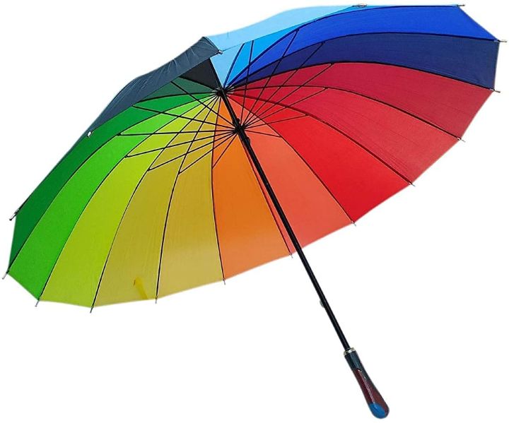 Rainbow Umbrella, Umbrella Large, Compact, Windproof for Kids, Girls, Women