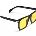 Flat Top David Beckham Matte Black Night Vision UV Trendy Fashion Sun Glasses. 