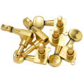 ARELENE 6 Pieces Guitar String Tuning Key Pegs/ Knobs with Pots for Strat Guitar PreWired 1 Volume 2 Tone Control. 
