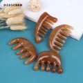 DISICHEN Fashion 1Pc Natural Ox Horn Pocket Comb Wide Toothed SPA Massage Brush Hair Care Tool. 