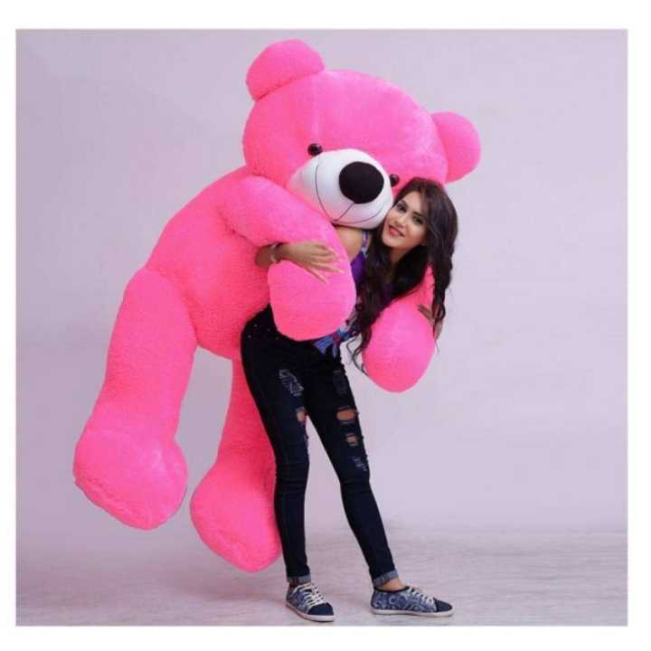 Hot Pink Teddy Bear Stuffed Toy - Large 3ft