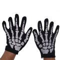 Halloween Mask Scary Skull Chin Mask Skeleton Ghost Gloves for Performances, Parties, Dress Up, Festivals (3 Pieces/Set). 