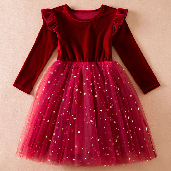 Skirt%20Kids%20Skirt%20Ballet%20Long%20Sleeved%20Sequin%20Dress%20Autumn%20Winter%20Hot%20Selling%20Girls%20Baby%20Girls%20Christmas%20Clothes%20Children's%20Clothes%20Princess%20Girls%20-%20Image%204