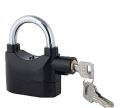 Universal Anti-Theft Padlock with 110dB Siren Alarm - Best-Selling Waterproof Lock for Bike, Motorcycle, Door - Black. 