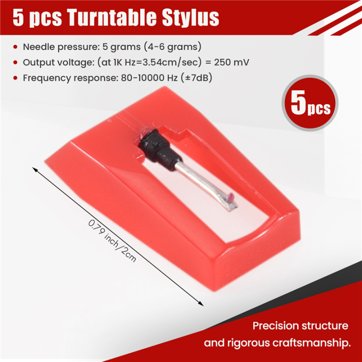 OUMERY%20LP%20Phonograph%20Record%20Player%20Stylus%20Needle%20Replacement,5%20Pcs%20Stylus%20Turntable%20Needle%20for%20Record%20Turntable%20Player%20-%20Image%202