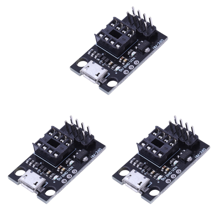 TWEXQNY 3X Development Programmer Board for ATtiny13A/ATtiny25/ATtiny45 ...