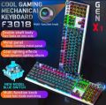 AULA F3018 Dual Touch Switch Mechanical Gaming Keyboard 104 Keys Anti-ghosting metal panel LED Backlit keyboard Keyboard for Computer Gamer. 