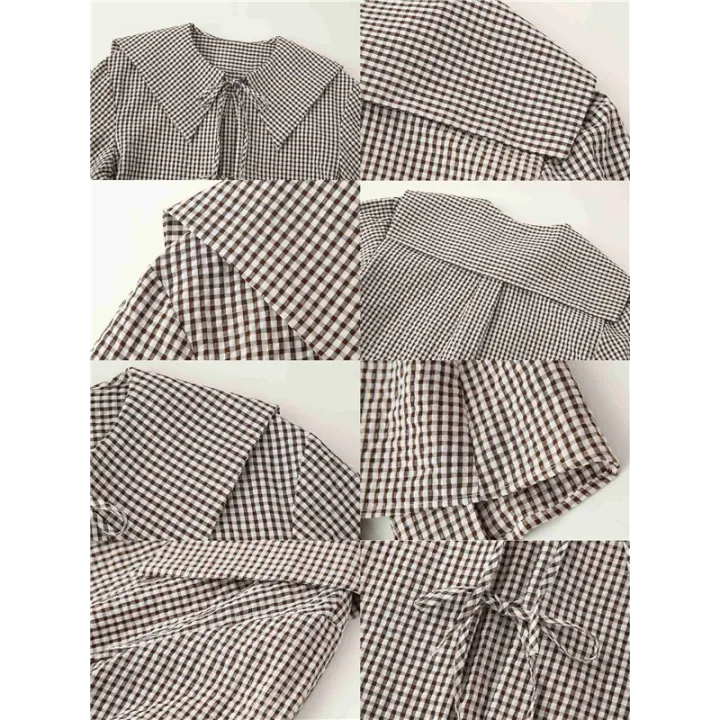 Tie%20Front%20Tops%20Womens%20Y2k%20Leopard%20Print%20Peplum%20Babydoll%20/4%20Length%20Puff%20Sleeve%20Cute%20Going%20Out%20Tops%20-%20Image%205