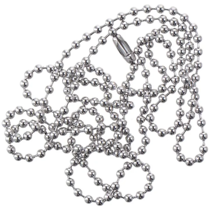 Rustproof%20Stainless%20Steel%2036"%20Pull%20Chain%20Silver%20#6%20Size%20Bead%20Chain%20Extender%20Extension%20Roller%20Shade%20Window%20Blind%20Vertical%20-%20Image%203