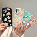 Hontinga for OPPO A18 A38 Back Cover Beautiful Flowers Pattern Luxury Soft Silicone Macaron Wave Mobile Case. 