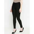 Black Stretchable Jeggings Pants For Women. 