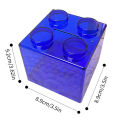 Blocks Shape Coin Box Kids Money Bank Transparent Stackable Storage Box Toy Gift for Children Coin Piggy Bank Money Saving Box Huiye. 