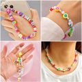 Polymer Clay 10Pcs Random Fruit Beads For Jewelry Making- 10Mm. 