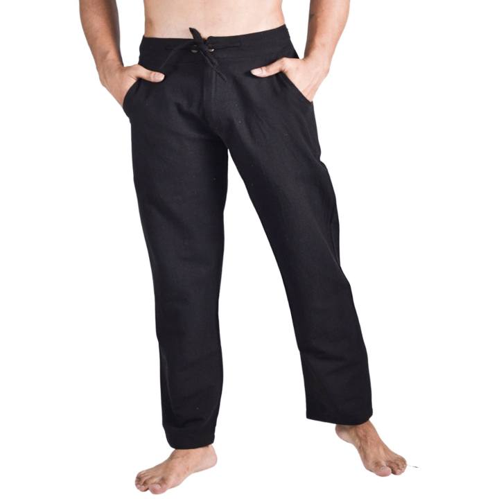 Linen Fabric Loose Fit Drawstring Straight Pant For Men - Multicolor | Fashion Draestring Straight Pant For Men