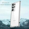 Samsung S23 Ultra and S22 Ultra Wlons Crystal Clear Anti-Yellowing PC+TPU Hybrid Hard Case. 