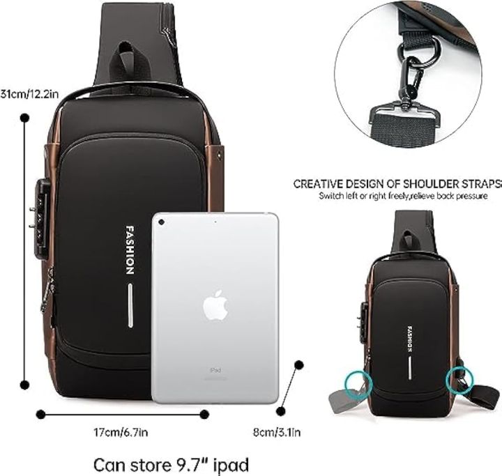 Multifunction%20PU%20Chest%20Bag%20One%20Side%20Bag%20With%20USB%20Charging%20Port%20and%20Password%20Lock%20for%20"'%20Unisex%20I%20Fashion%20Unisex%20Bag%20-%20Image%203