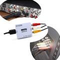 Mini HD video box 1080P HDMI To AV converter. 