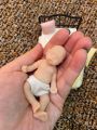 1 Pc 3.15 Inch Full Body Solid Silicone Bebe Rebon Doll For children Play bebe reborn reallista de silicone Doll. 