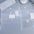 Thickened A4/A5/A7/A8 File Folder Waterproof Transparent Document Folder Plastic File Bag Students. 