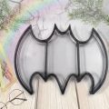 DIY Silicone Mold Halloween Bat Collection Box Tray Jewelry Storage Box Mirror Resin Craft Mold Ashtray Dish Mould. 