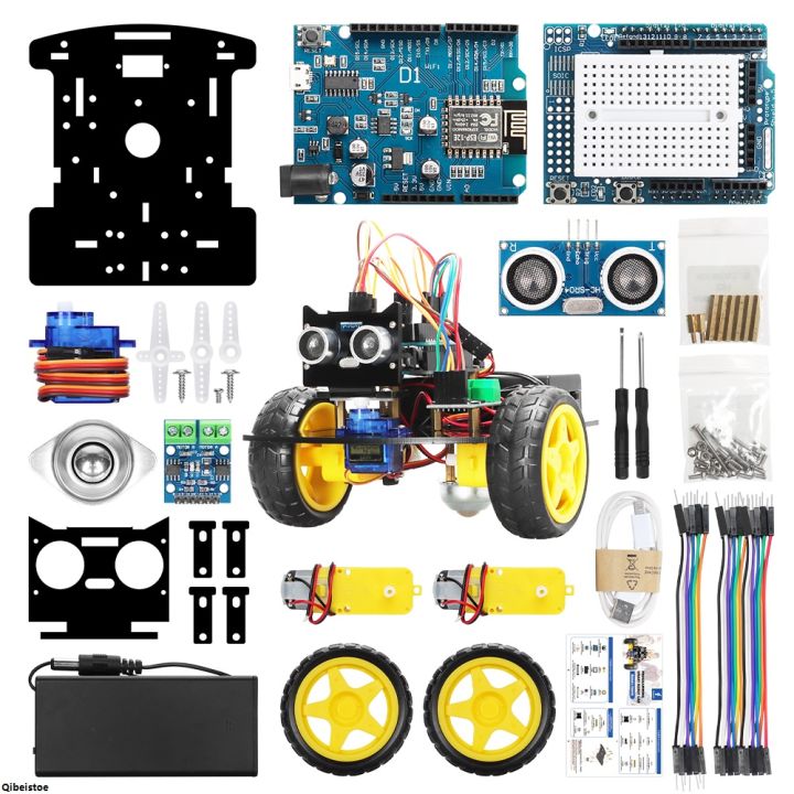 QibeistoePortable Smart Automation Kits for Arduino Uno Professional Programming, Complete Educational Robotic Kit, Best Selling Electronics Set