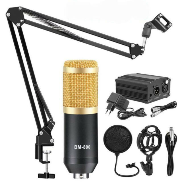 Bm 800 Condenser Studio Microphone,+ Phantom Power Supply