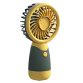 NAMUNY Handheld Fan Border Small Fan Handheld Pocket Mini Fan Portable USB Rechargeable Fan Gift Silent,C. 