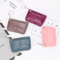 Small size Women wallet Versatile Coin compartment Keychain feature Mini purse Fashionable PU leather for Daily use Travel accessory Gift option Essential item Suitable for all ages. 