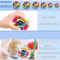 Wiggle Ball Cat Dog Toy, Dog Toys Pet Colorful Interactive Ball with Bell, 5 Sizes Wiggle Toy Balls, Dog Ball Puppy Supply, Interactive Dog Cat Ball. 